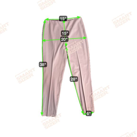 Ralph Lauren Purple Label Wool Crepe Stretch Flat Front Pants Pink Women's 8 - Picture 13 of 13